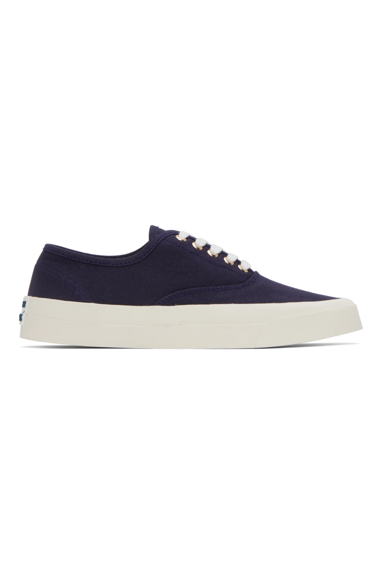 Maison Kitsune Lace up canvas cotton low top (Tenis de Hombre)