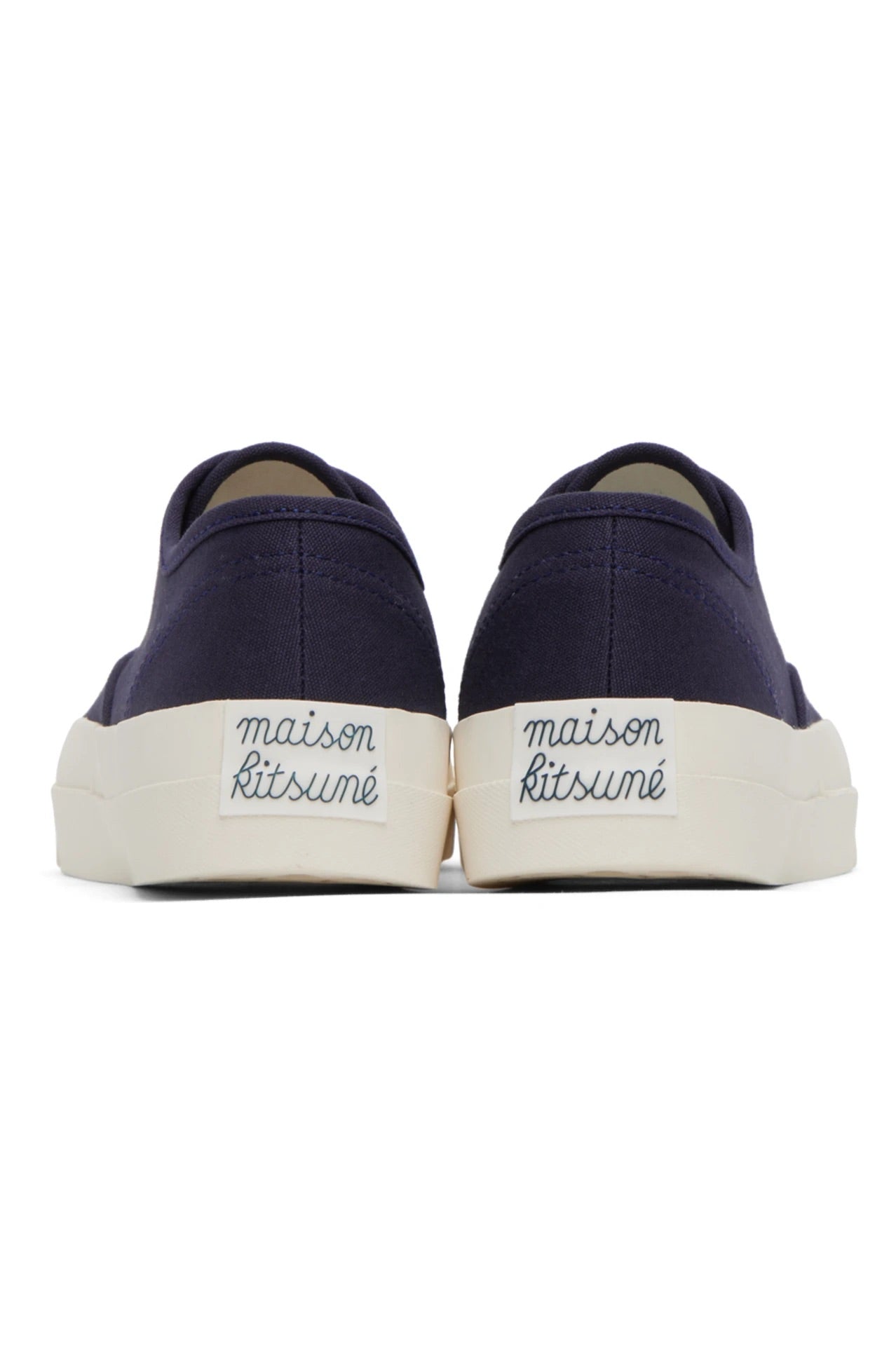 Maison Kitsune Lace up canvas cotton low top (Tenis de Hombre)